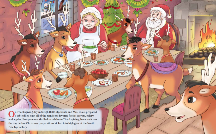 page excerpt from Santa's Magical Reindeer