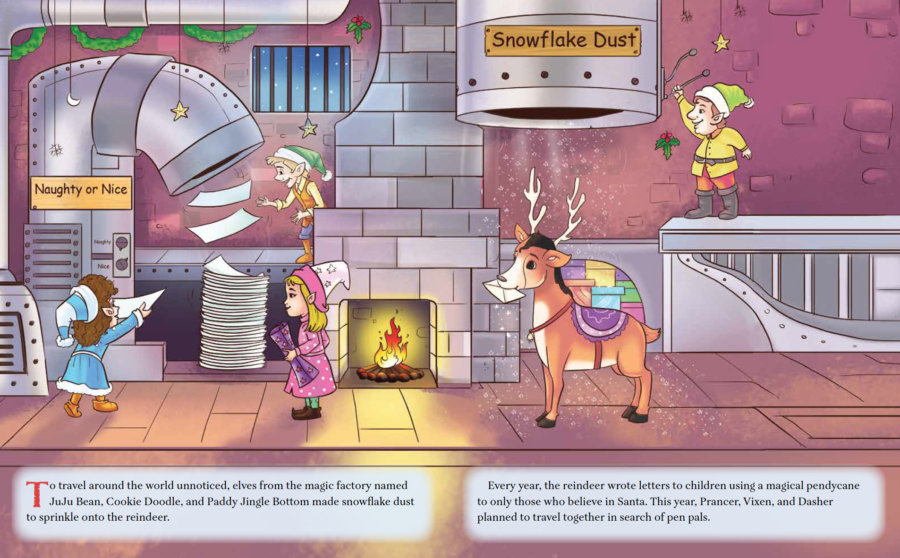 page excerpt from Santa's Magical Reindeer